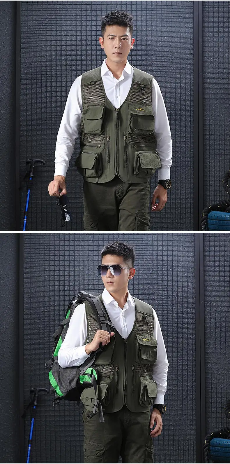Outdoor Men's Multi-Pocket Vest description 5