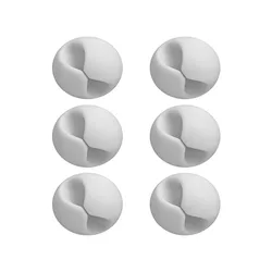 Cable Organizer 6Pcs Cable Clip Desk Tidy Organiser Cable Winder Wire Cord USB Charger Cord Holder Organizer Fixed Clasp
