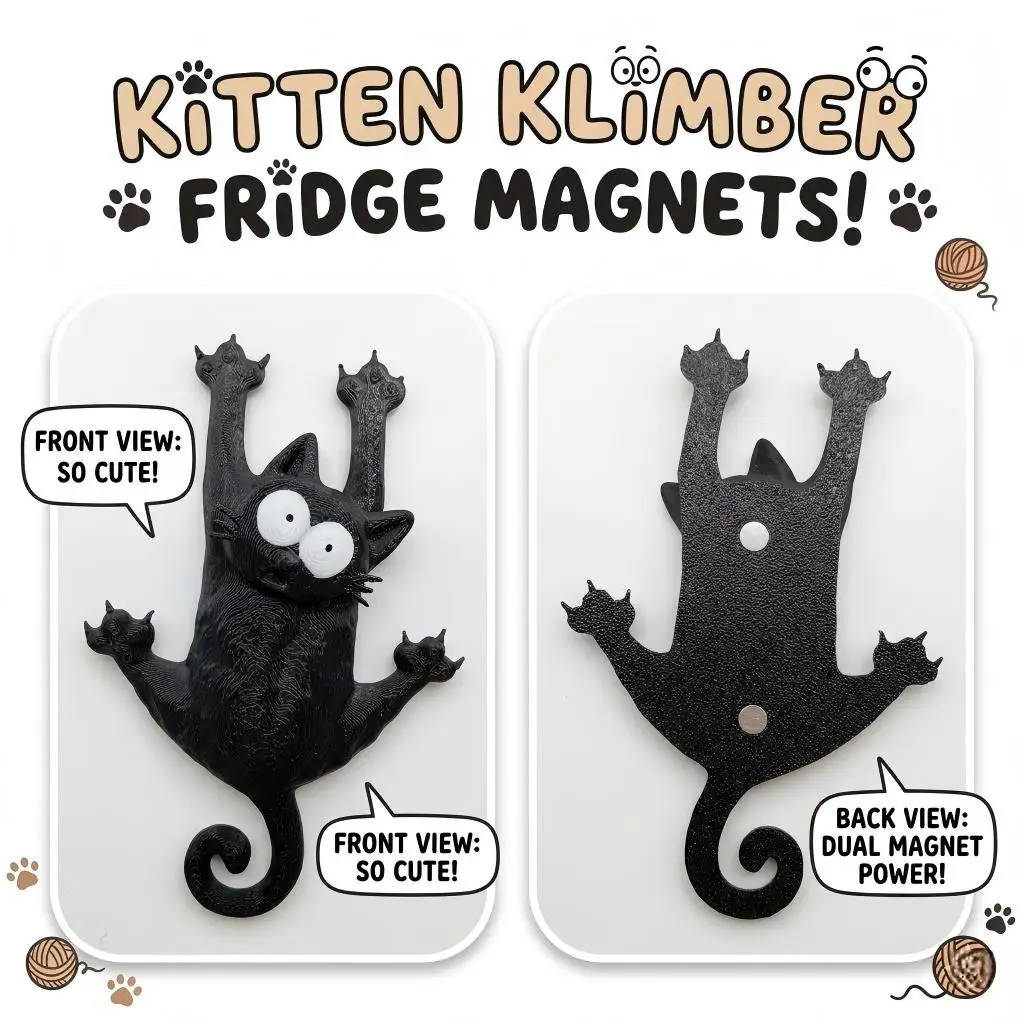 Creative & Cute Magnetic Cat Refrigerator Magnet — 