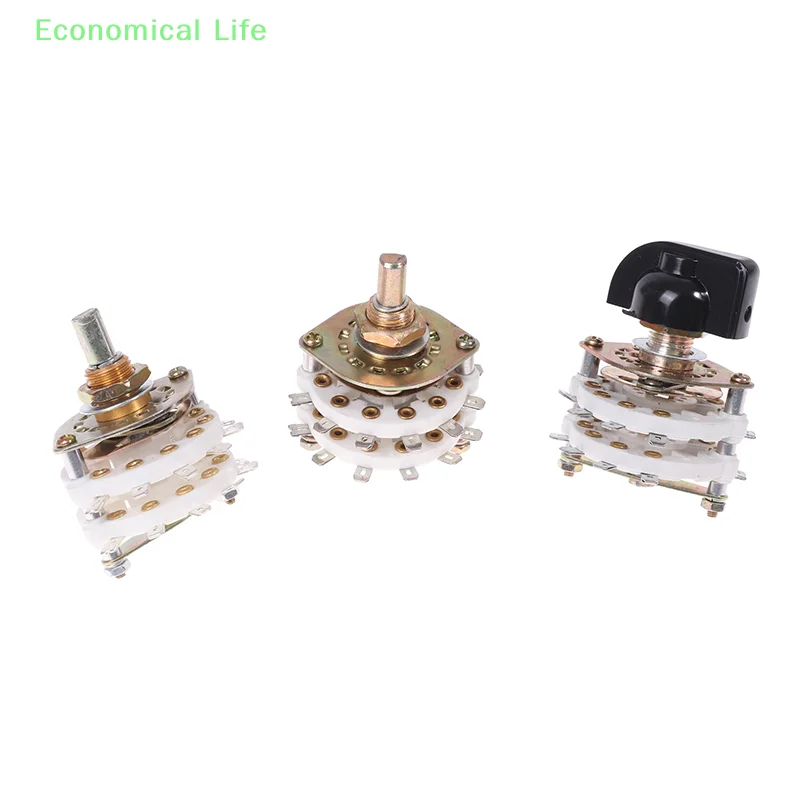 2 เสา 6/7/8/9/10 ตําแหน่ง 4 เสา 3/5 ตําแหน่ง Channel Rotary Switch Selector พร้อมหมวกตัวเลือกช่องสวิตช์หมุน