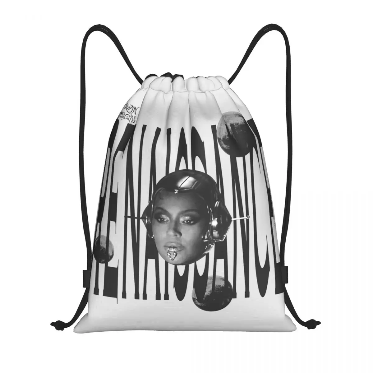 Renaissance World Tour Beyonce Drawstring Backpack Sports Gym Sackpack Vintage String Bags for Yoga