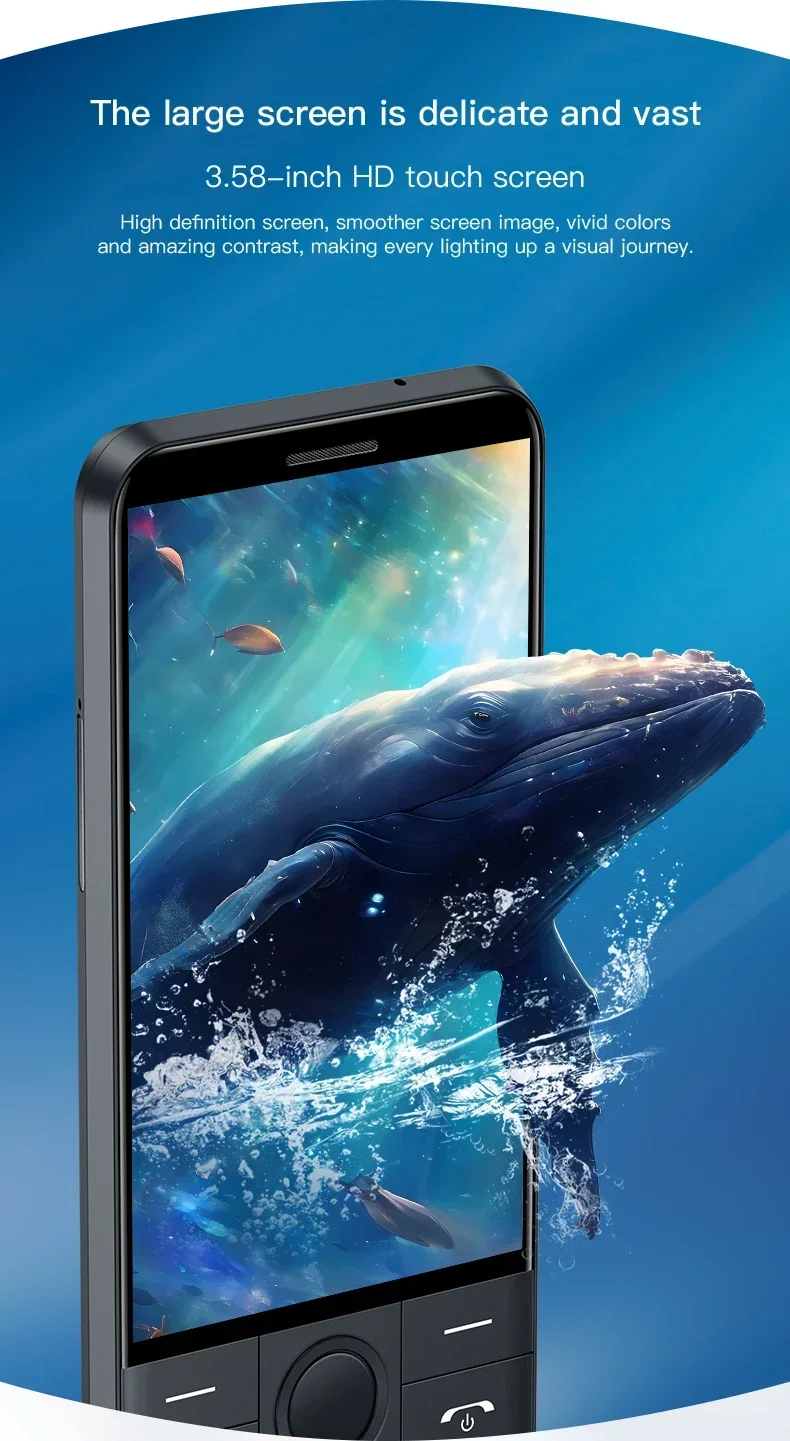 DOOV F27 Touch Keyboard Google Phone No Camera Android 14 Phone 3.58inch 4GB 64GB 2100mAh Google Play BT Hebrew Arabic Phone