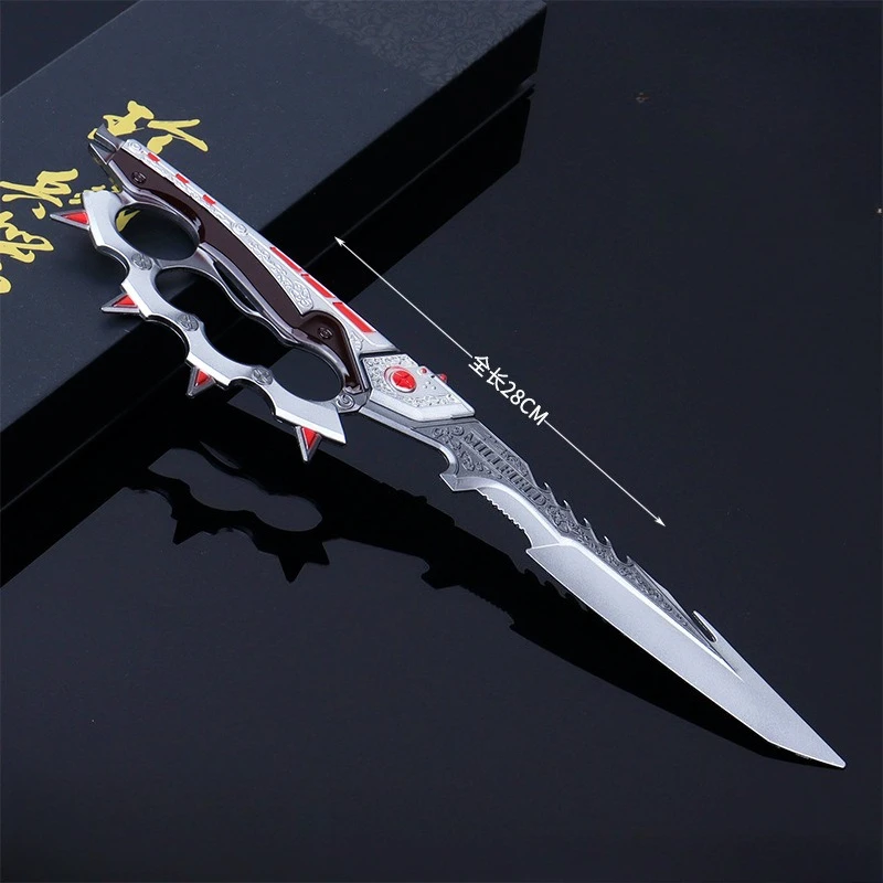 Juego de armas periféricas Delta Force Creed de 28cm/11,02 pulgadas, modelo de exhibición de escritorio, colección de adornos, regalo de cumpleaños para niñas y niños, juguetes