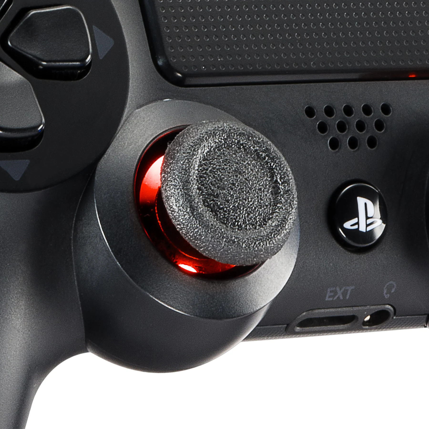 EXtremeRate 크롬 아날로그 썸스틱 조이스틱 스틱 캡, PS4 슬림, PS4 프로 컨트롤러용, 2 개