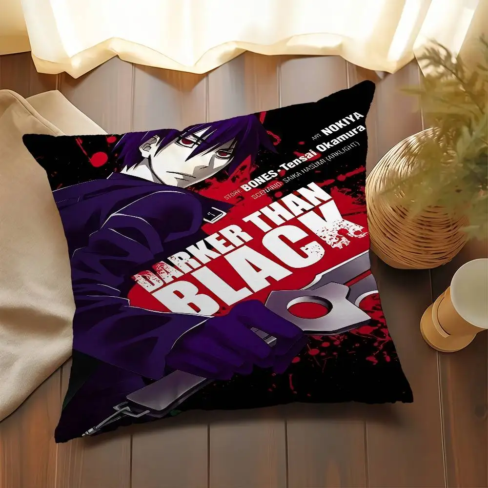 Аниме DARKER THAN BLACK Подушка Подарок Украшение для дома и офиса Спальня Диван Автомобильная подушка Чехол 45x45