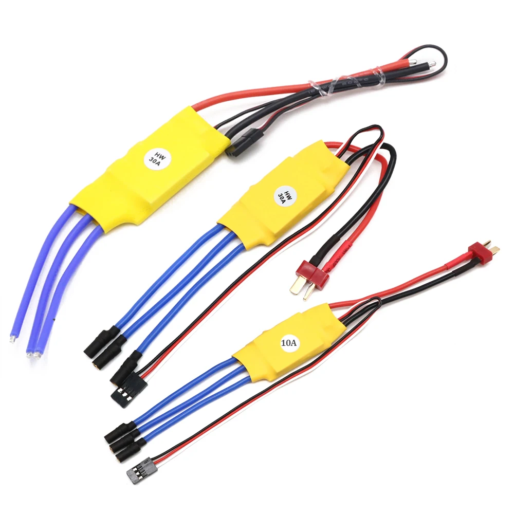 1pcs XXD 10A 30A 2-3S Brushless ESC Speed Control T Plug With BEC For QAV210 F450 F550 RC Quadcopter DIY Accessories Wholesale