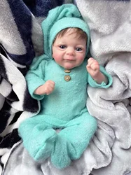 18inch Flynn Elf Newborn Baby Reborn Doll Lifelike Soft Touch Cuddly Baby Multiple Layers Painting 3D Skin