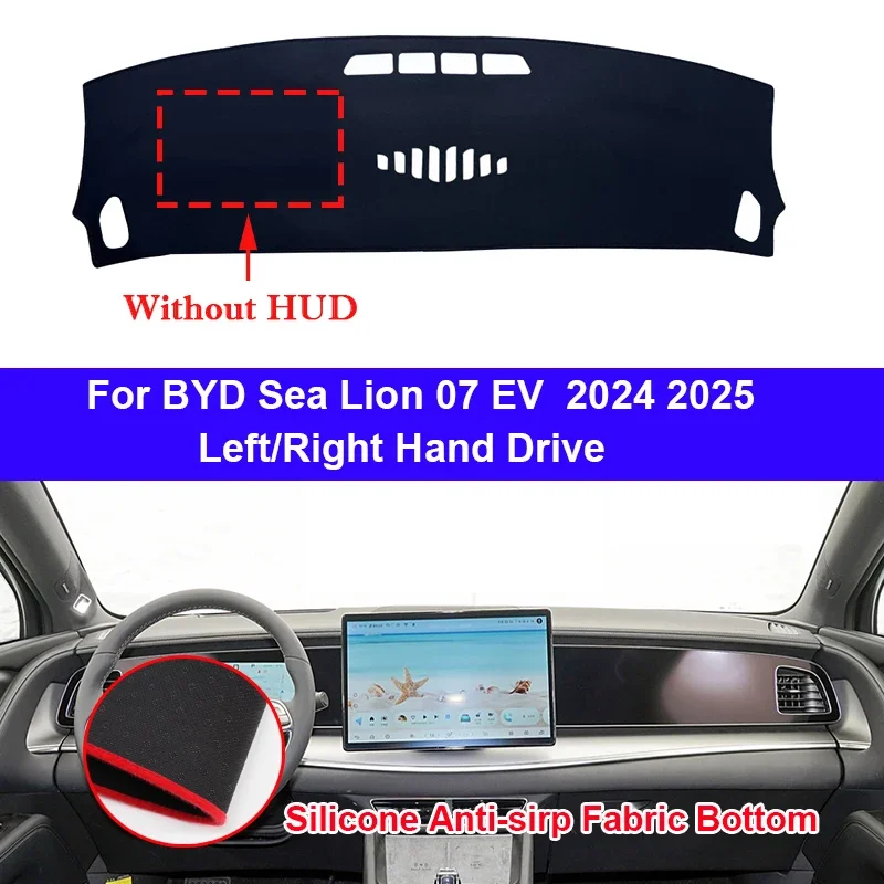 Voor Byd Zeeleeuw 07 Ev 2024 2025 Auto Interieur Accessoires Beschermende Pad Dashboard Hoes Siliconen Antislip Mat Zonnescherm