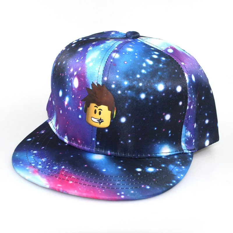 Nuevo juego Roblox gorra de béisbol de dibujos animados creativa gorra de ala plana ajustable periférico de dibujos animados gorra deportiva de moda Unisex regalos de cumpleaños