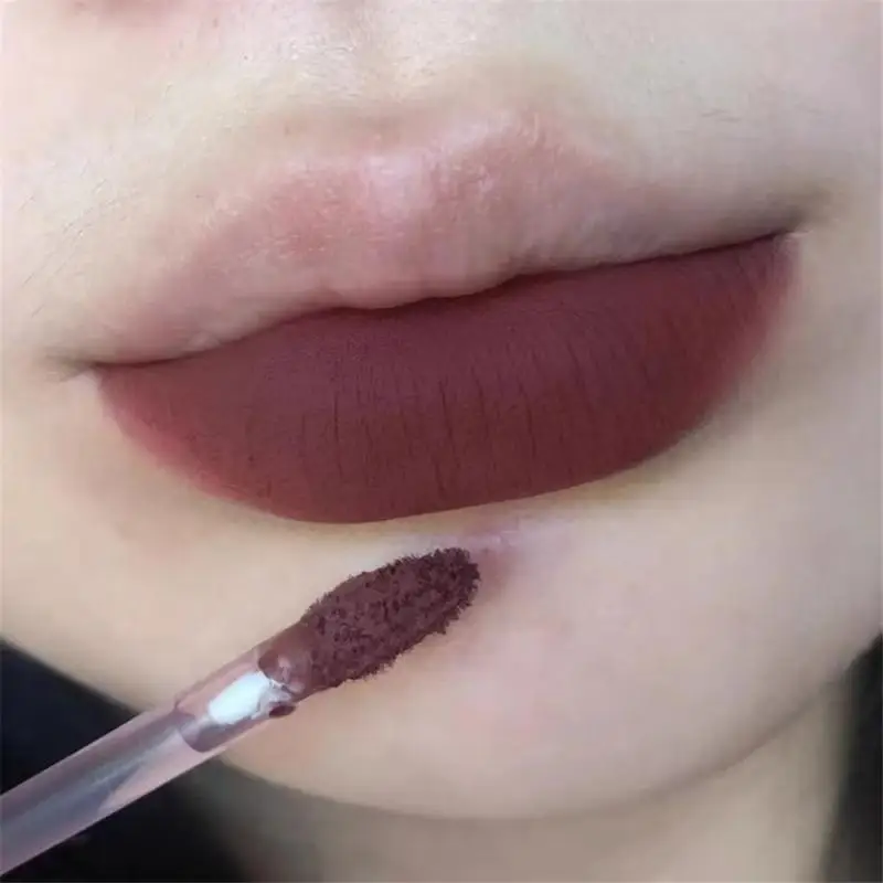 Fluwelen Matte Lip Modder Vloeibare Lippenstift Waterdichte Nude Lipgloss Langdurige Anti-Stick Cup Sexy Vrouwen Lip Glazuur Cosmetisch