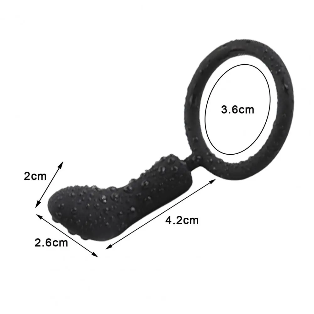 Penis Corrector Semen Locking Foreskin Ring Soft Penis Delay Ring Silicone Delay Ejaculation Lock Ring for Male Masturbators