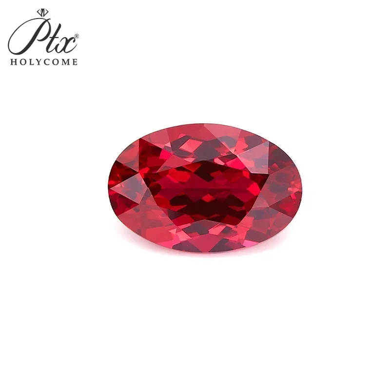 Grown Ruby Brilliant Oval Cut Hot Sale Natural Lab  VVS1 AGL Certificated Diamond Beads  Jewelry Making Charms