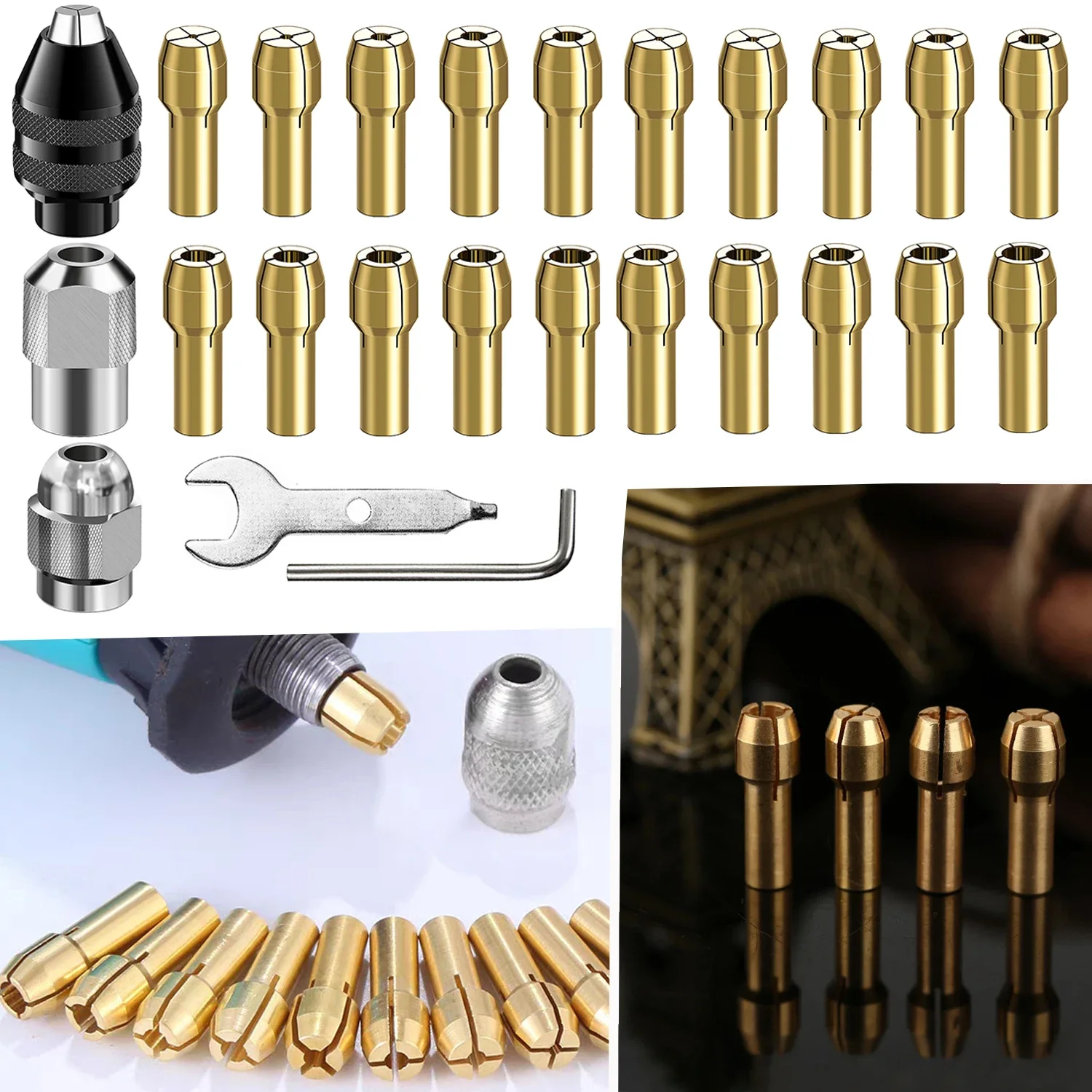 28PCS Drill Chuck C…