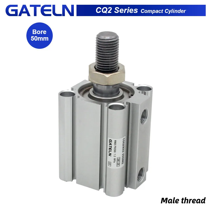 CQ2B50 CDQ2B50 Compact Cylinder Standard Type Double Acting single Rod Male Thread CDQ2B50-25DZ