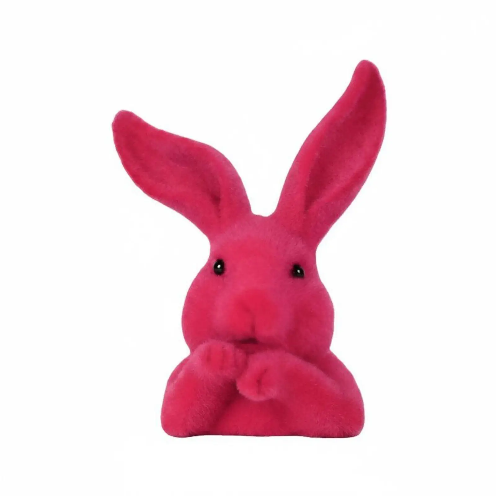 Resin Bunny Ornament Multiple Sizes Flexible Placement for Office Desk