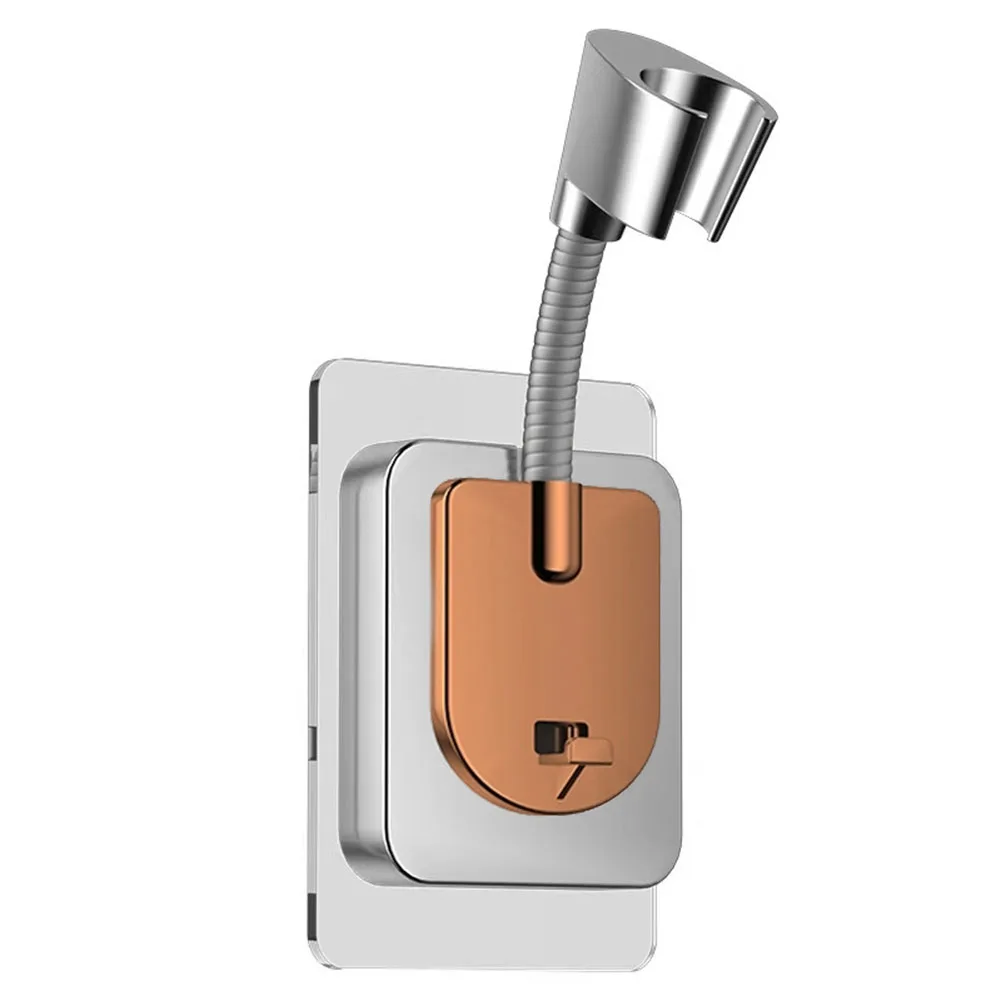 

Wall Mounted Shower Holder No-Drill Installation Home Shower Setup 360 Rotation Bathroom Accessories Easy Setup