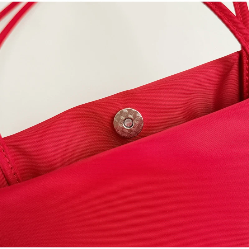 Trapezförmige Schultertasche mit langem Griff, Damen-Handtasche mit großem Fassungsvermögen, minimalistische einfarbige Tragetasche, Vintage-Arbeitstasche für den Arbeitsweg – Detail 6
