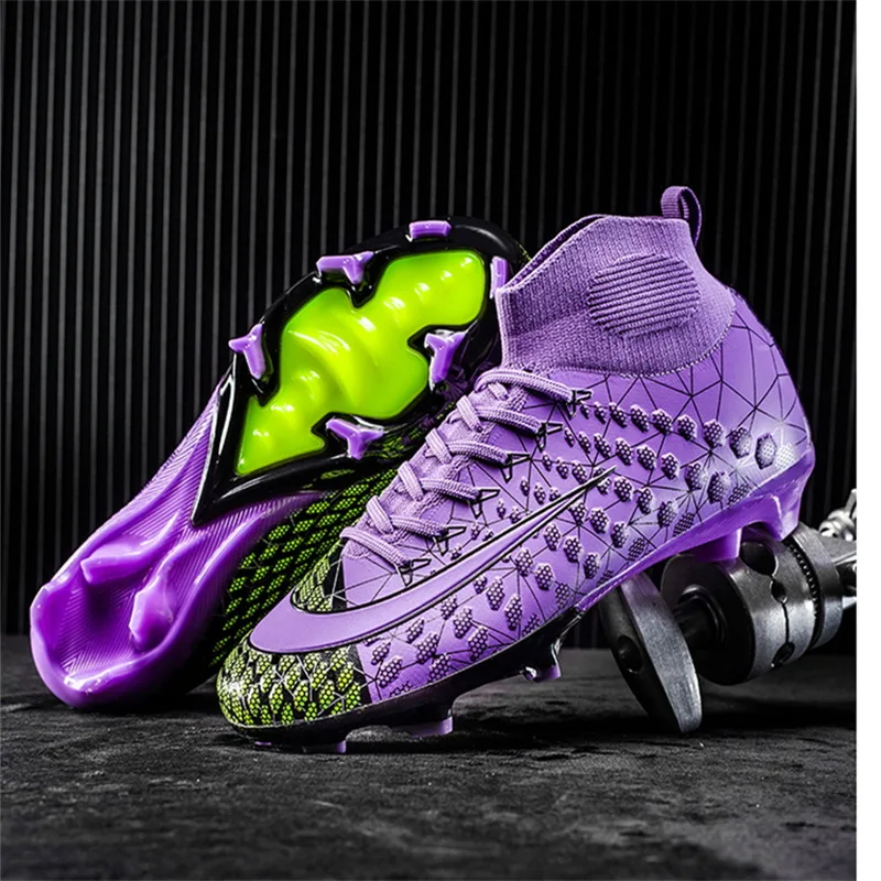 

High-quality Fashion Soccer Boots Men Women Long Spikes Professional Football Cleats Men Breathable Futsal Sneakers Men Trainers