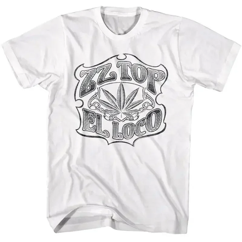 ZZ Top El Loco Men's T Shirt Marajuana Leaf Rock Band Concert Tour Merch