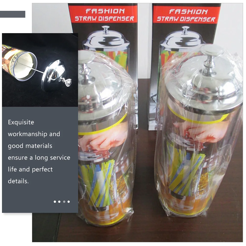 

Premium Plastic Straw Dispenser Kitchen Utensil Holder Multiuse Storage Bucket Elegant Design Modern Chopstick Organizer Home