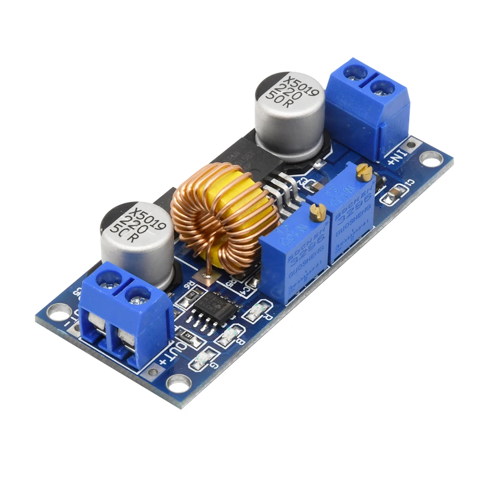 CC/CV ajustável Max 5A Step Down Buck Charging Board XL4015 Módulo conversor carregador de bateria de lítio DC-DC 0.8-30V a 5-32V