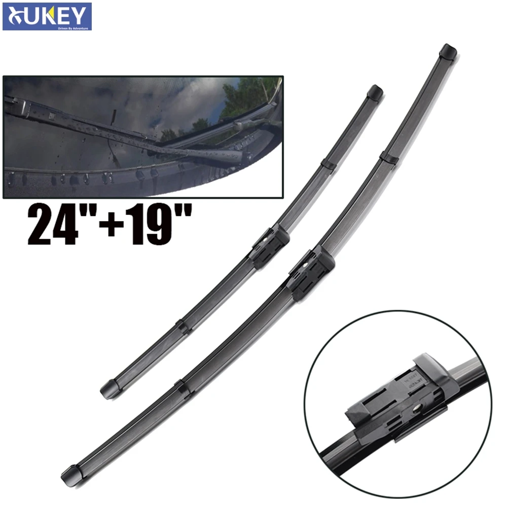 Xukey 2Pcs/set Front Windshield Wiper Blades For VW Passat CC Jetta 6 A6 MK6 For Skoda Octavia Typ 5E A7 Audi Q2 2013 2014 2015