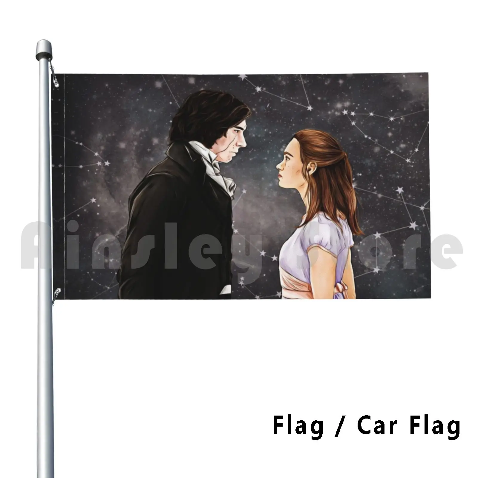 Flag Car Flag Space Pride & Prejudice 2530 Reylo Reylo Fanart