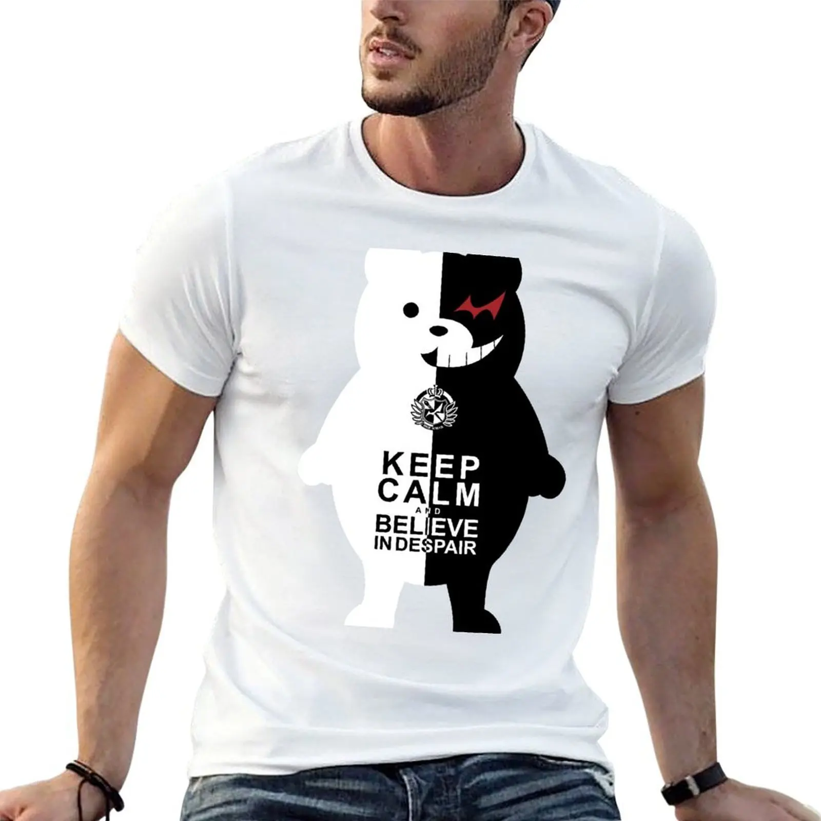 

Danganronpa Keep Calm and Believe in Despair T-Shirt man t shirts for men man t shirt cotton high quality T-Shirt
