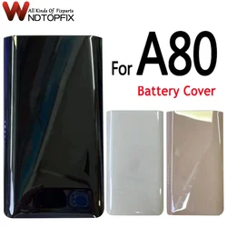 New For Samsung Galaxy A80 Back Battery Cover Glass Housing Cover Door Rear Repair Parts For Samsung A80 A805F Back Cover