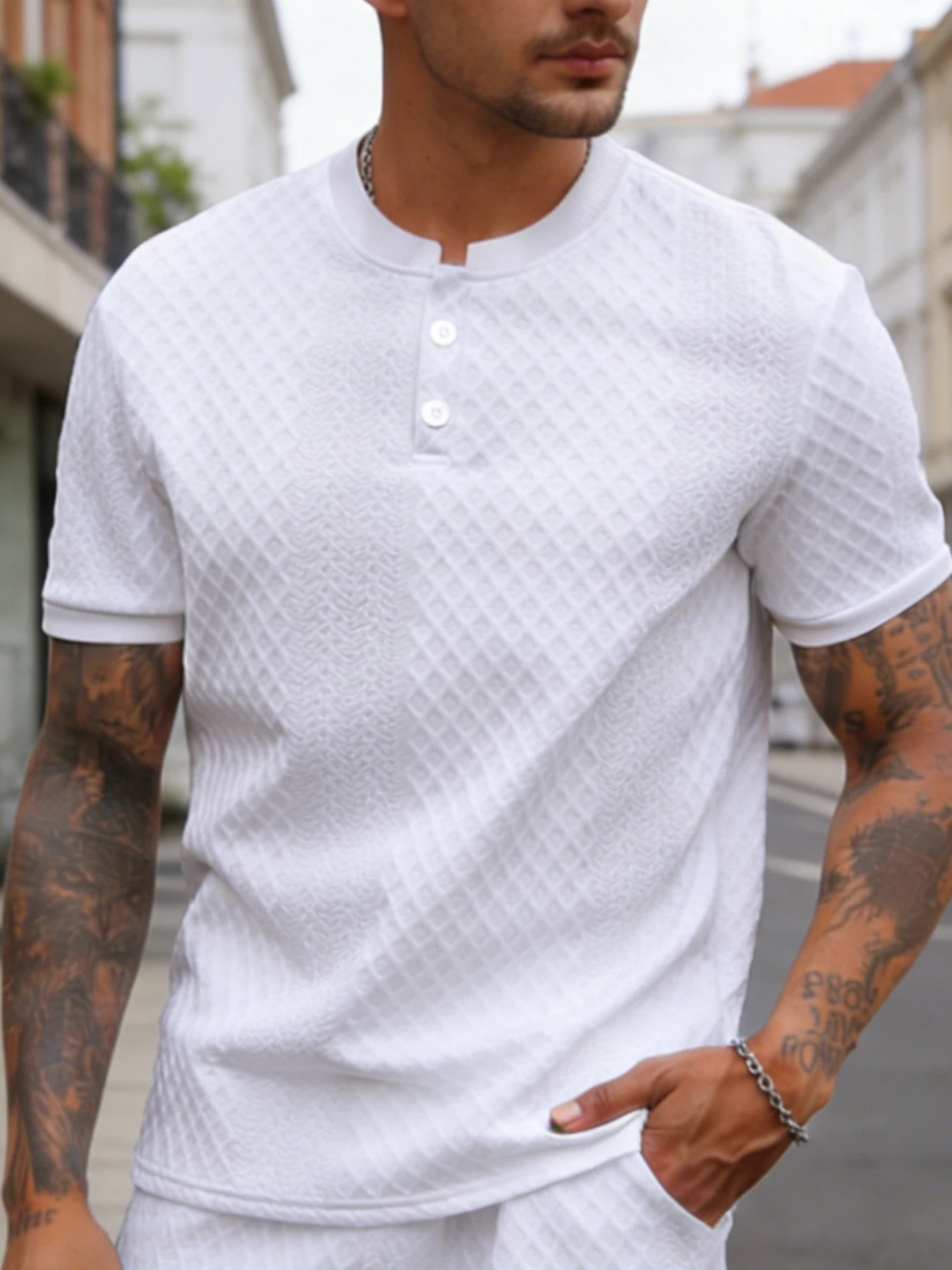 Men's Casual Sports Polo Shirt — Soft, Stylish, and Minimalist; Features a Fine-Knit Fabric with Slight Stretch. Ideal for Outdo