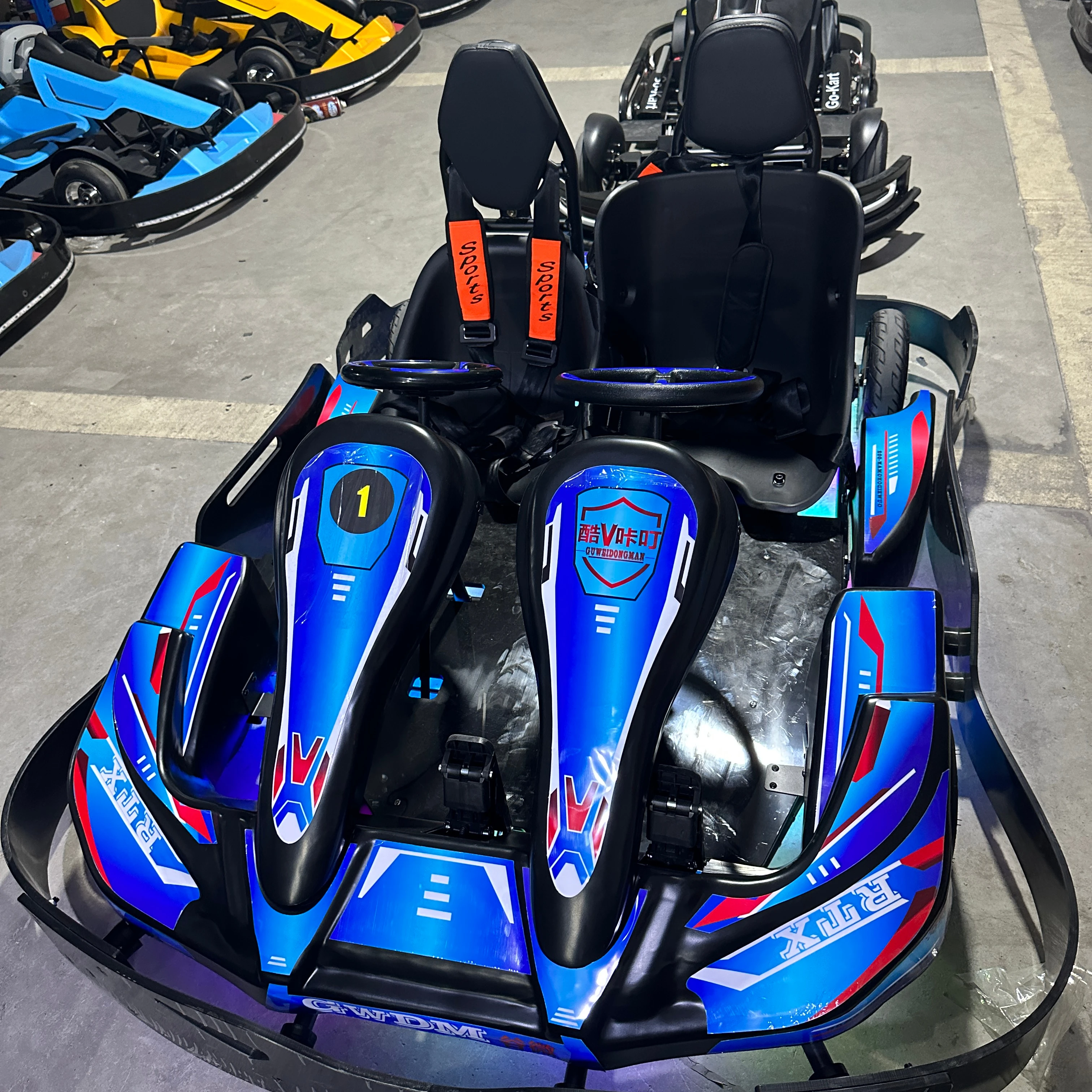 

China Factory Wholesale 2 Seat Amusement Go Kart Electric Cheap Go Karts for Sale