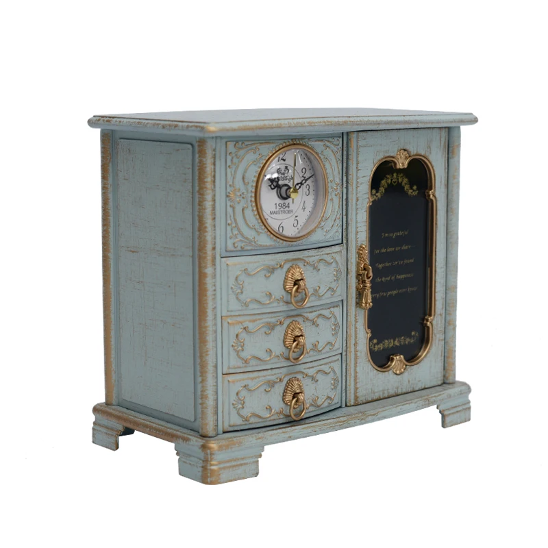Victorian Musical Mantel Clock Antique Style Cabinet Tabletop Decor Elegant Wall/Table Display Clocks for Living Room Home Decor