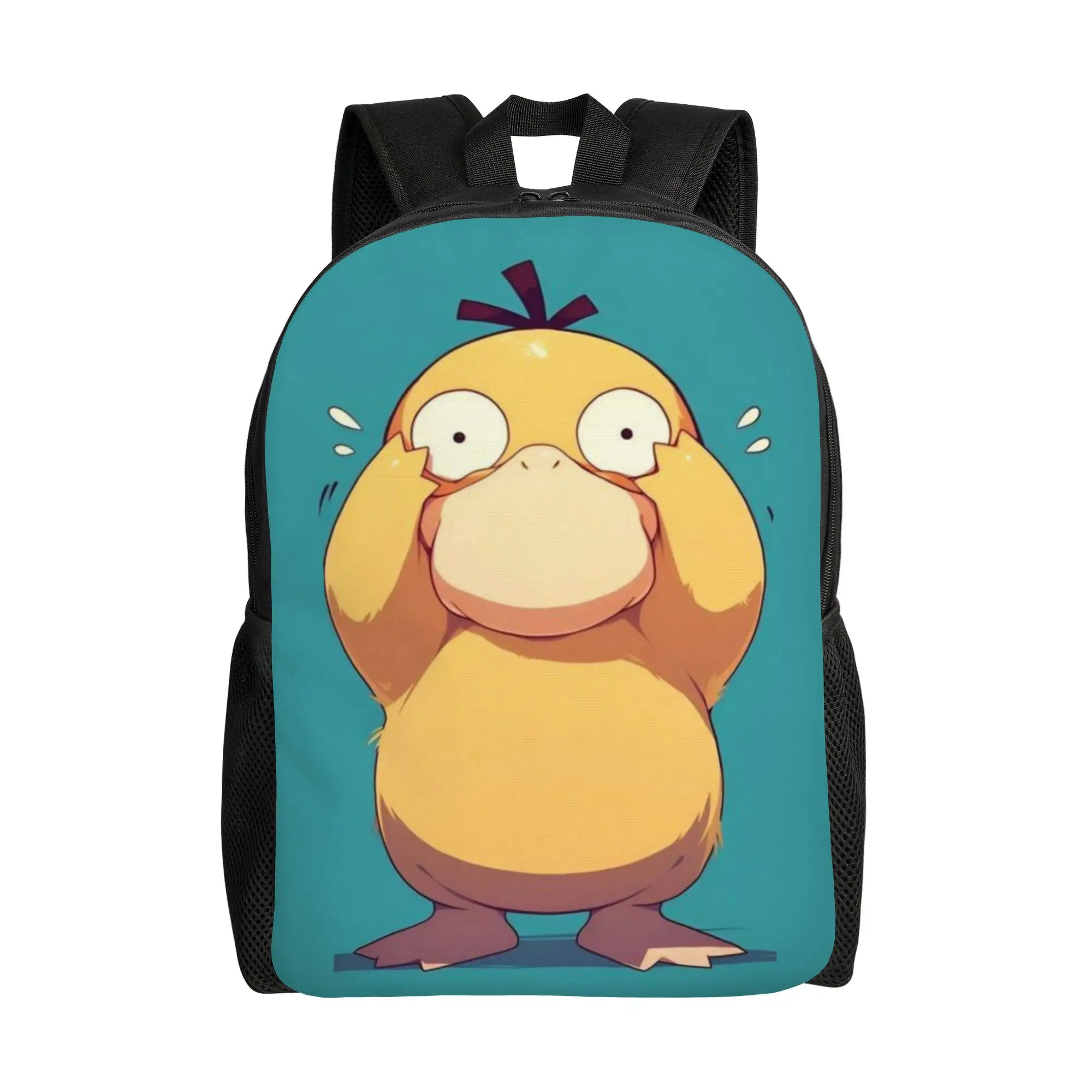 

Psyduck Book Pack Back to school season Headache Duck Art Portable Backpack