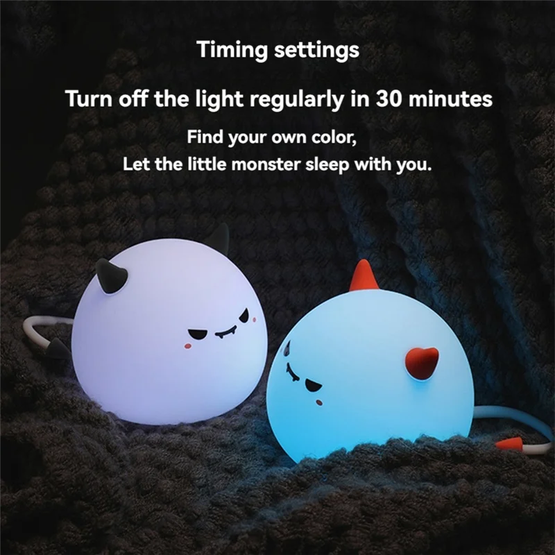 

BHBD-Cute Little Devil Monster Lamp Мягкое освещение Маленький ночник Прикроватный светильник