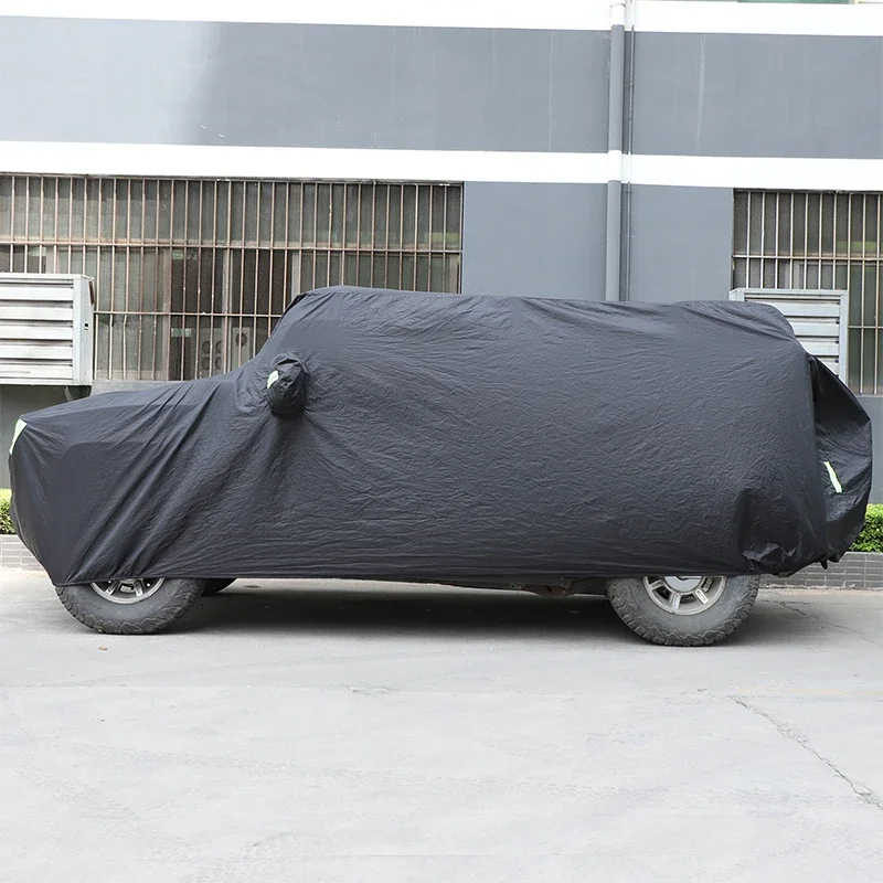 1Pcs polyester taffeta black For Hummer H2 2003-2009 car sunproof dustproof snowproof anti-UV car cover protection accessories
