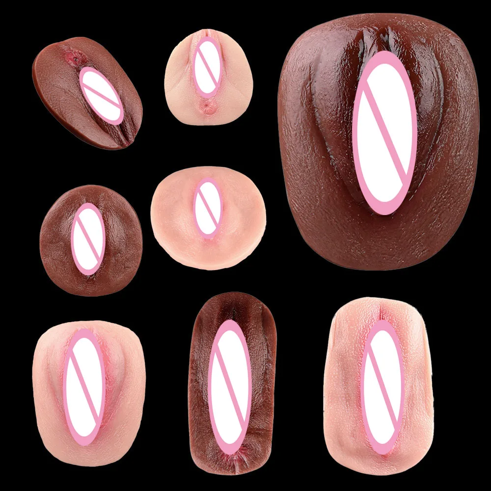 FAAK Silicone Skin Fake Vulva Clitoris Realistic Vagina Underwear Pad Masturbator Sex toys for Women Crossdresser Crotch Pad