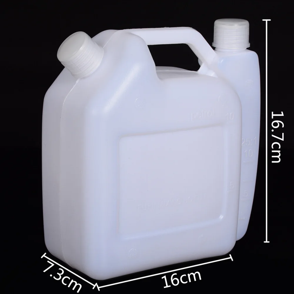 Dual Spout Fuel Mixing Bottle For Lawn Mower Chainsaw Garden Tool Accessory Oil Measuring Container Precise Ratio Tank
