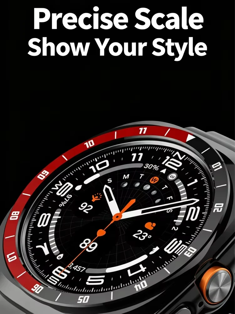 For Samsung Galaxy Watch Ultra 2 47mm Smartwatch Protective Hard PC Bumber Shell for Galaxy Watch Ultra2 Scale Bezel+Case Cover