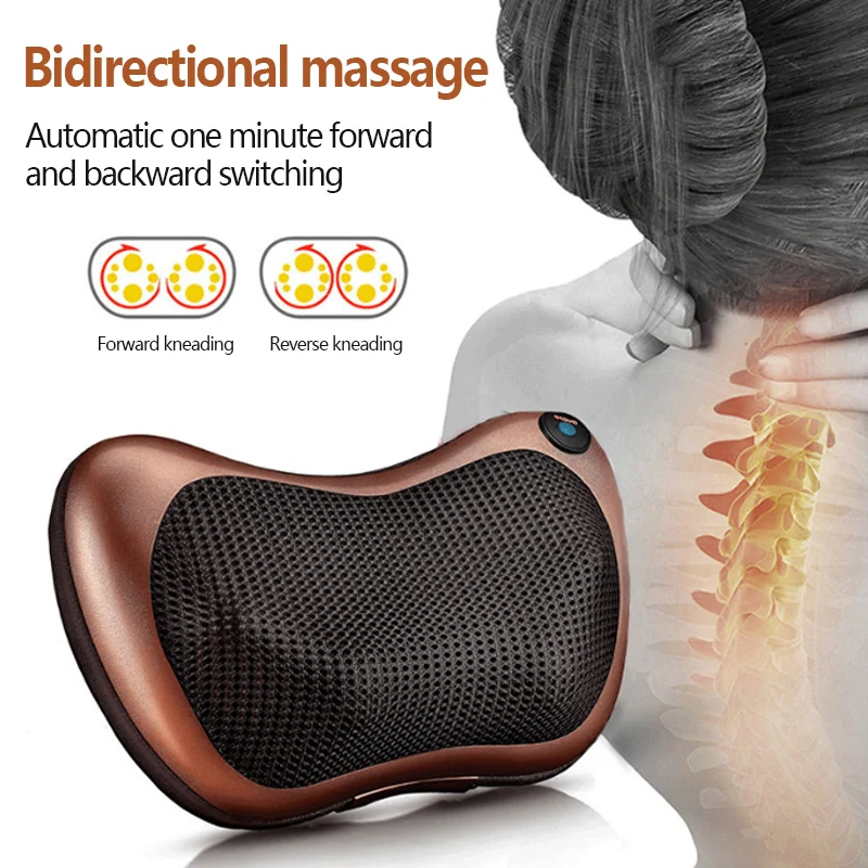 Massage Pillow Shiatsu 3 speed Head Relax Electric Shoul Back Neck waist body electric multifunctional Massage pillow cushion
