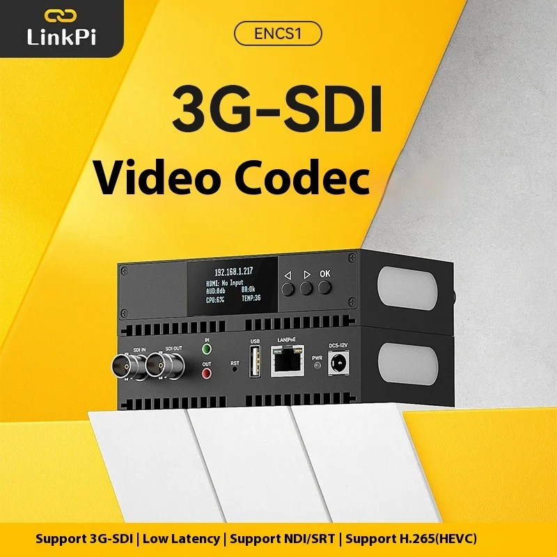 [ENCS1] 3G SDI Encoder NDI Decoder 4K 1080P SRT RTMP H265 Live Streaming