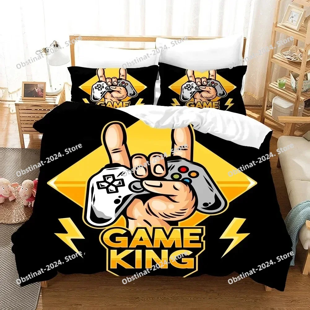 

Fashion Gamepad Bedding Set Kids Game Comforter Quilt Adult Gift Bed Linen Bedroom Duvet Covers Single Queen King Size