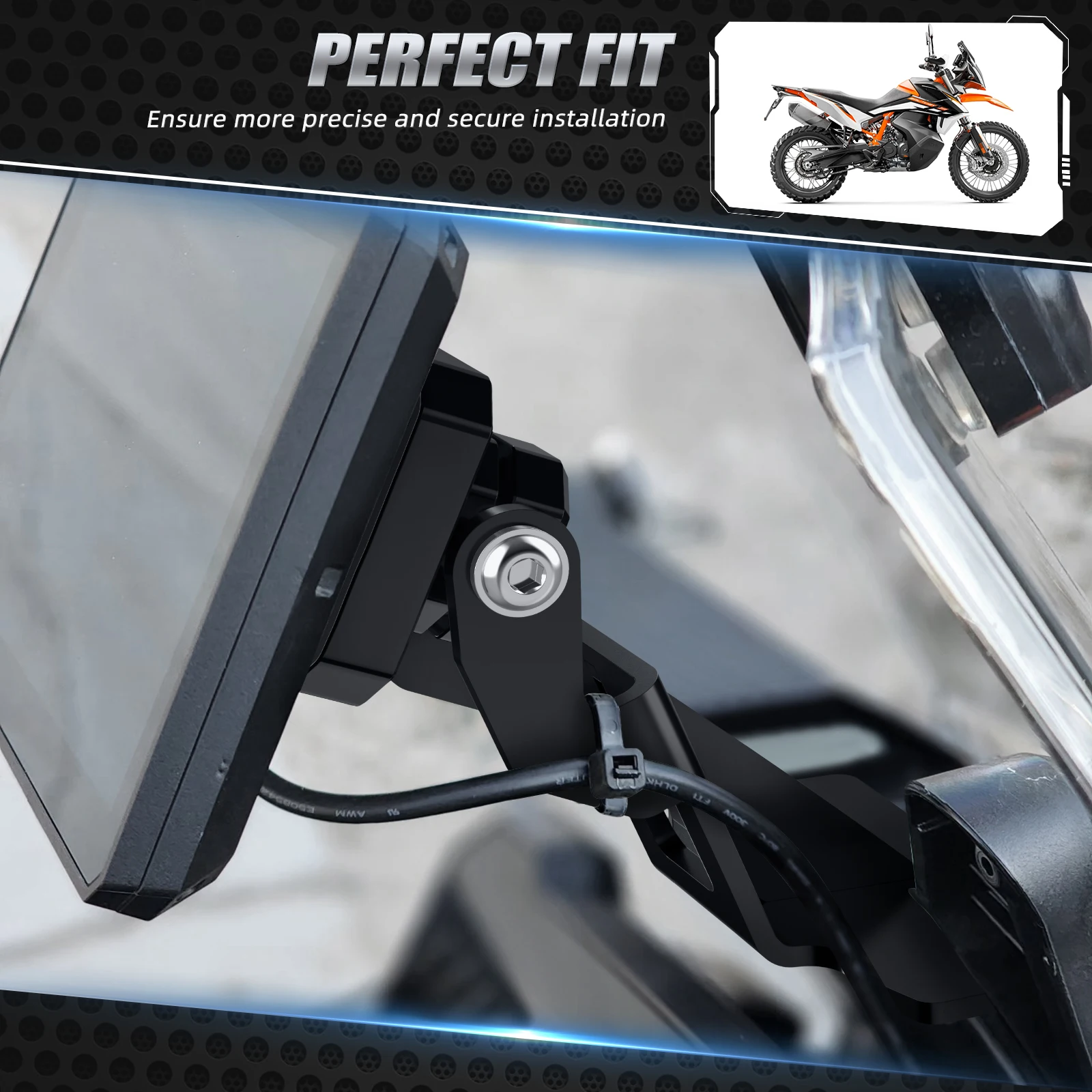 For KTM 890 Adventure R S Rally 2023-2024 Navigation Bracket GPS Holder AMPS Mount 890 Adventure R 890 Adventure Rally 890 ADV