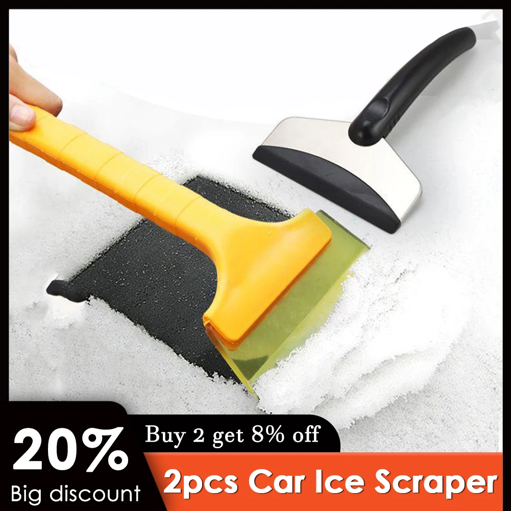 

1/2pcs Snow Removal Scraper Dismantling Car Windshield Durable Car Snow Shovel Ice Shovel Window Cleaning Tool drop shipping