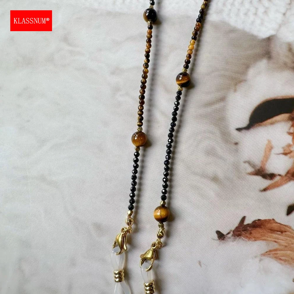 KLASSNUM Bohemian Glasses Chain Beads Eyepieces Strap for Women Anti Slip Reading Glasses Lanyard Accessories for Lenses 2026