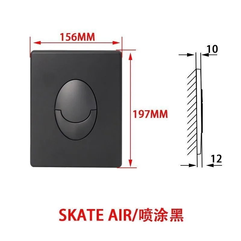 Hidden Tank Panel SkateAir Double Press Toilet Button Pneumatic Flush Tank Accessories