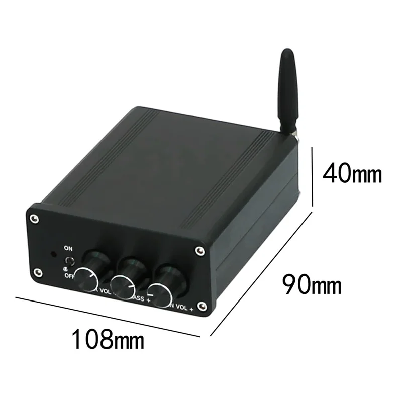 AS95-HIFI Amplifier ES9023 Decoder Small Desktop Digital 50Wx 2+100W Class D Digital Amplifier