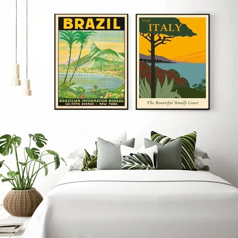 Famous City Travel Brazil Spain South Africa Canada Landscape Print Art Canvas Poster for Living Room Decor Home Wall Picture