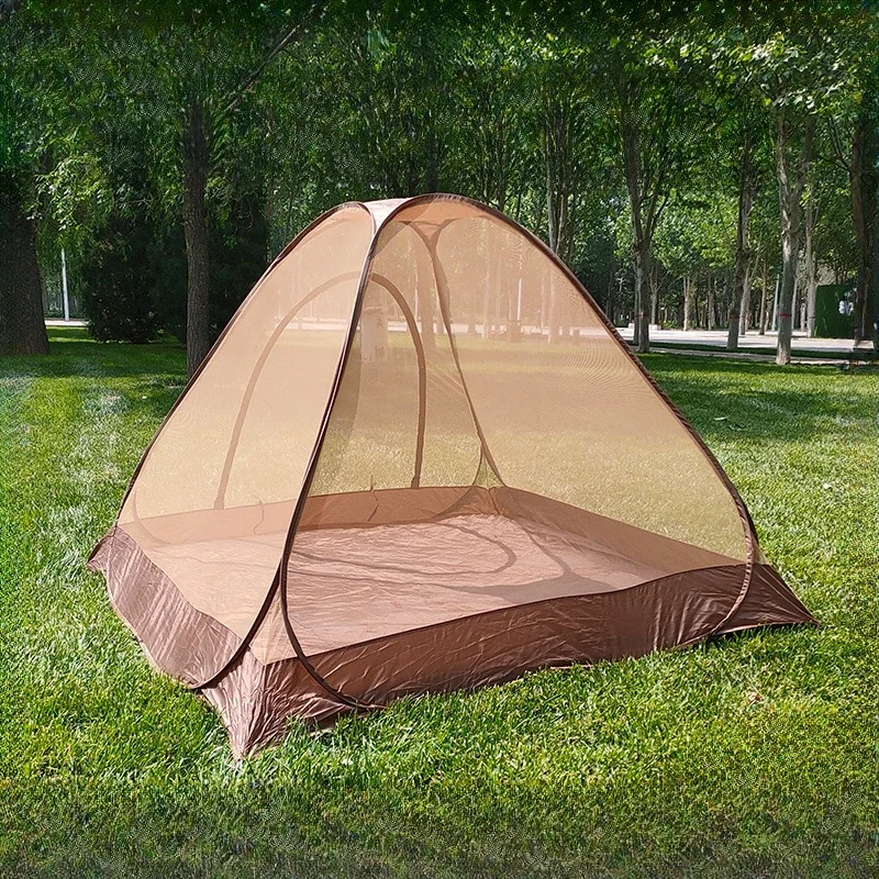 2-3Persons Pop Up Quick Open Mosquito Net Tent Indoor and Outdoor Camping Summer Meditation Fish Throw Mesh Pergola Breathable