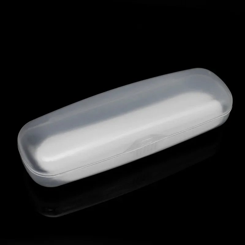 

Clear Transparent Shell Glasses Hard Case Box Men Women Portable Reading Glasses Sunglasses Holder 14.8x4.4x3.5cm 1 Piece