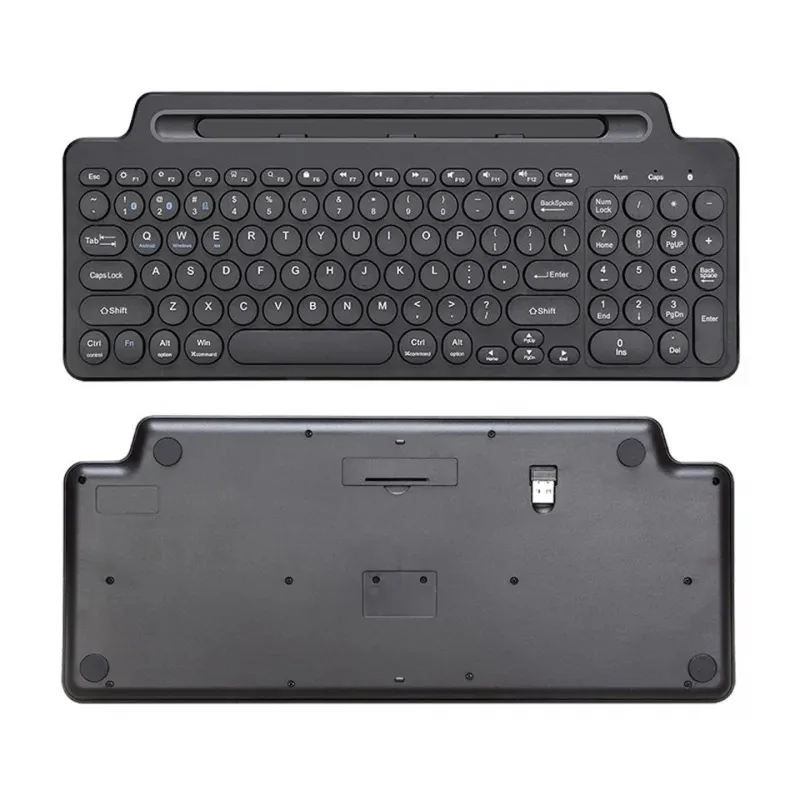 2.4G Wireless Bluetooth Keyboard with Touchpad Mouse Phone Card Slot Numeric Keypad for Android IOS Desktop Laptop PC